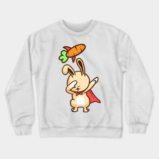 Rabbit Dabbing Rocket Carrot Crewneck Sweatshirt